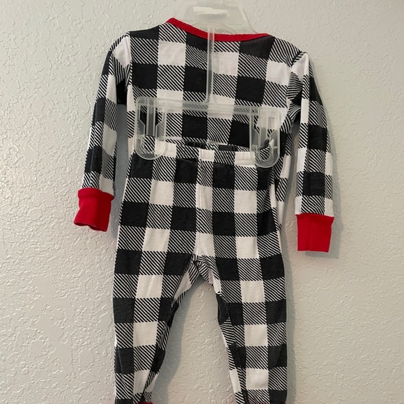 Size 12 Month Buffalo Plaid Pajamas - Picture 2 of 5